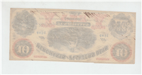 1860 $10 Merchants and Planters Bank Note (Savannah)