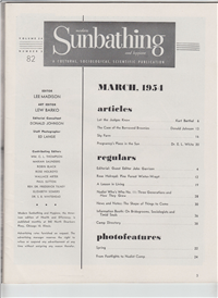 MODERN SUNBATHING AND HYGIENE  Vol. 24 #3    (, March, 1954) 