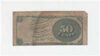 (Fr-1376)  1866 50 Cents Fractional Currency Note