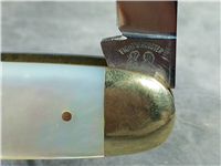 1985 Fight'n Rooster Mother of Pearl MIDDLE TENNESSEE KNIFE COLLECTORS Cattle