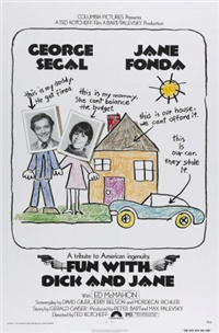 FUN WITH DICK AND JANE   Original American One Sheet   (Columbia, 1977)
