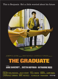 THE GRADUATE   Original American One Sheet Style B   (Embassy, 1968)