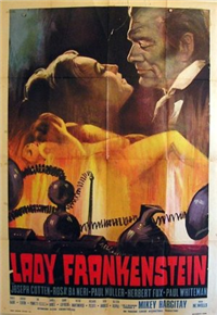 LADY FRANKENSTEIN   Original American One Sheet   (New World, 1972)