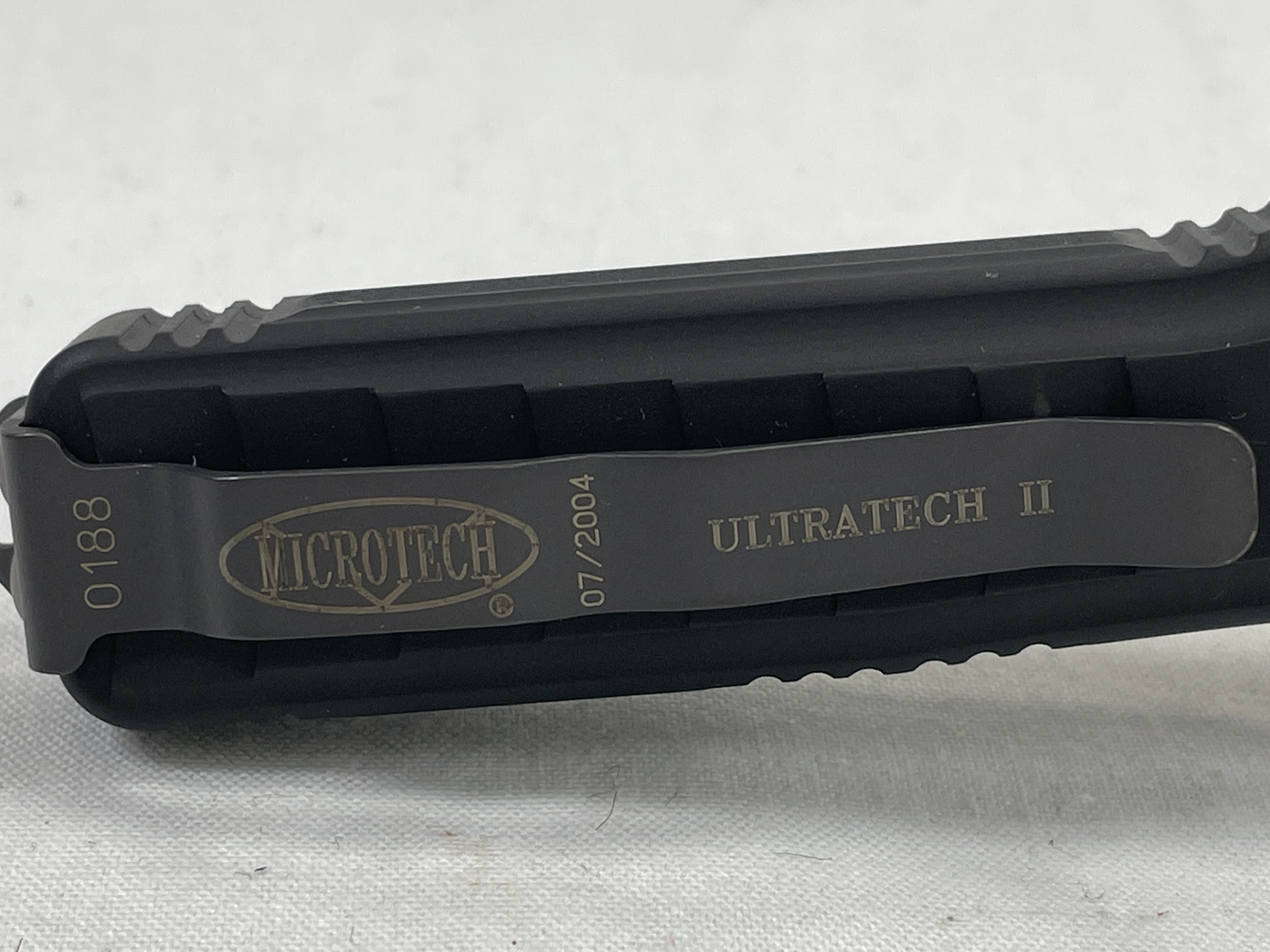 2004 MICROTECH Ultratech II Black Combo OTF Automatic MINT IN POUCH