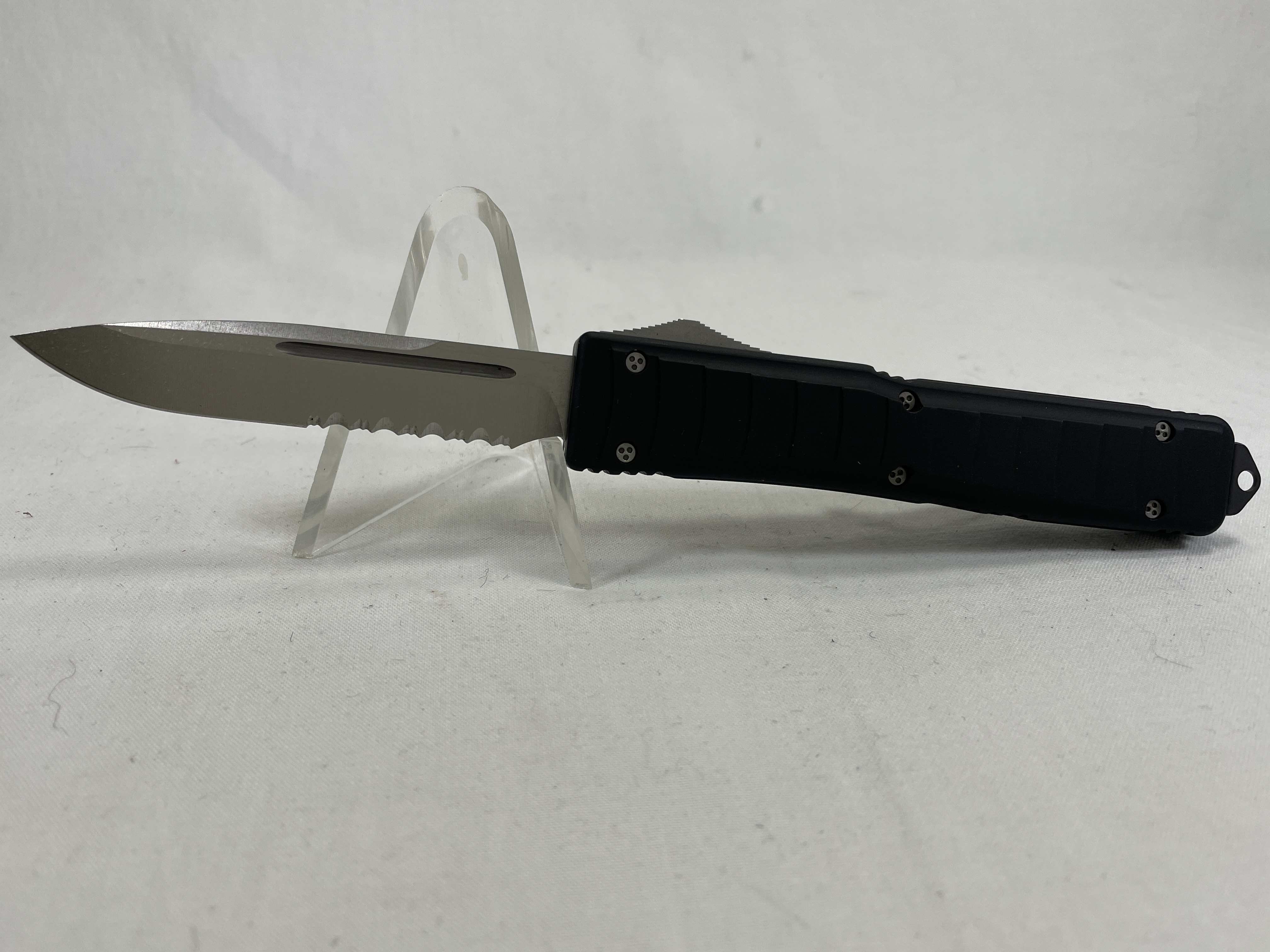 2004 MICROTECH Ultratech II Black Combo OTF Automatic MINT IN POUCH