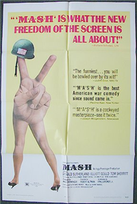 MASH   Original American One Sheet   (20th Century Fox, 1970)