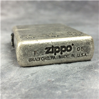 2005 Barbed Wire Wrap Around Silver Plate Zippo Lighter 100