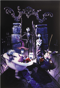 A NIGHTMARE BEFORE CHRISTMAS   Original American One Sheet Lenticular Style   (Buena Vista (Disney), 1993)