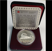 CANADA 1986  $1 Dollar Transcontinental Commemorative   Silver Coin