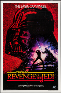 REVENGE OF THE JEDI Original American Dated Advance One Sheet (20th Century Fox,1983) 
