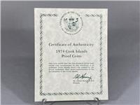 1974 COOK ISLANDS Royal Australian Mint Gold $100 (KM-12)