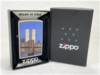 2011 ZIPPO 205 Twin Towers Light NYC Satin Chrome Lighter