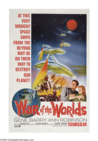 WAR OF THE WORLDS   Re-Release American One Sheet   (Paramount, 1965)
