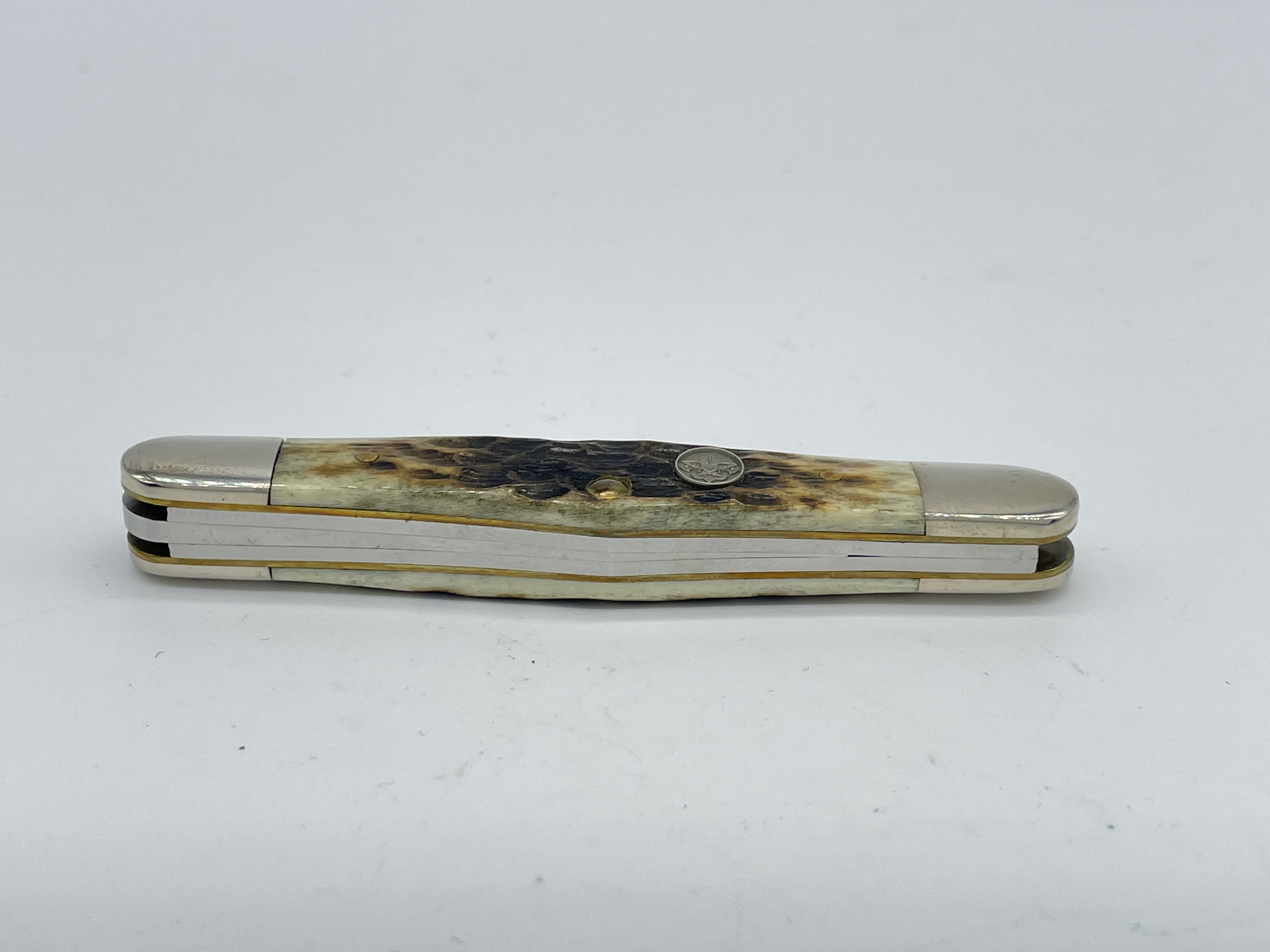 2006 CASE 6383 WH SS Olive Green BOY SCOUTS Splitback Whittler MINT IN BOX