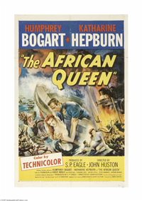 THE AFRICAN QUEEN   Original American One Sheet   (United Artists, 1952)