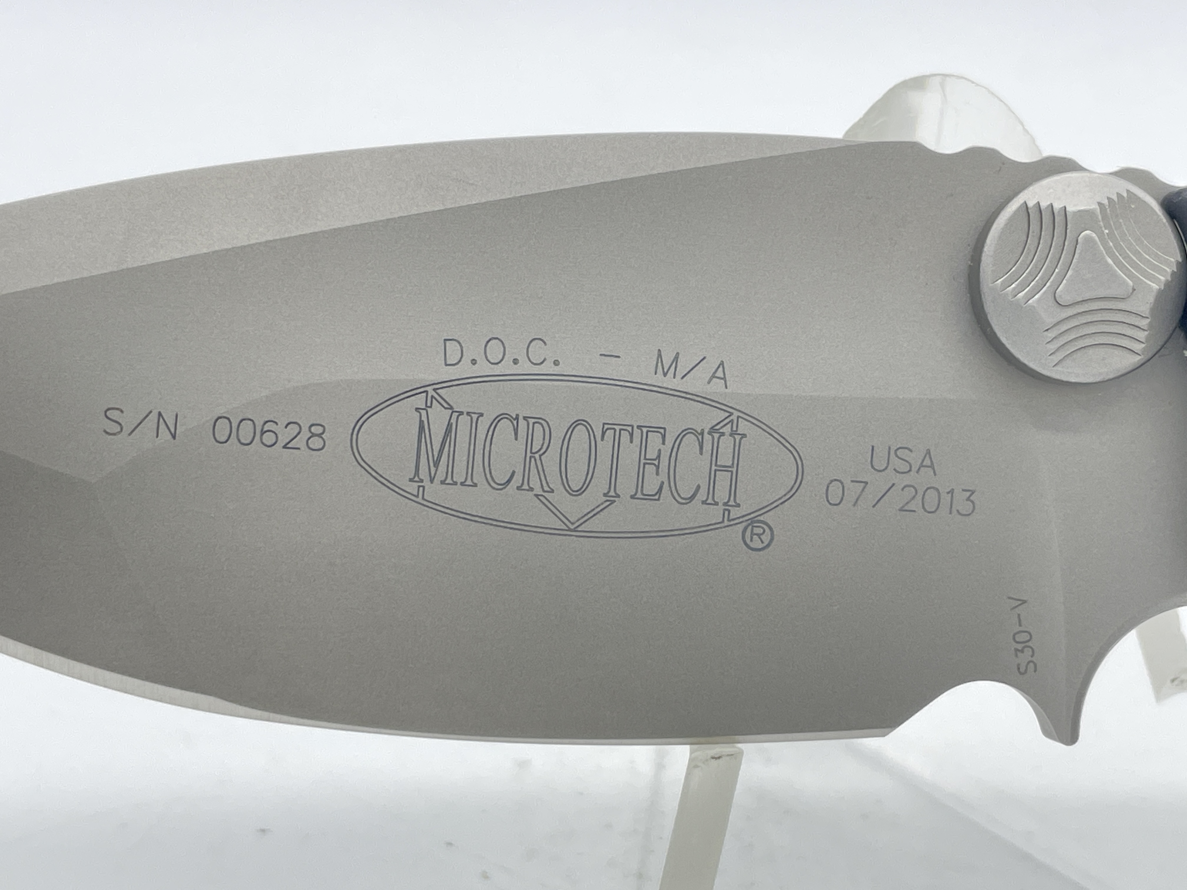 RARE 2013 MICROTECH DOC M/A 00628 Marfione/Strider Tactical Flipper MINT