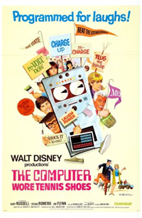 THE COMPUTER WORE TENNIS SHOES   Original American One Sheet   (Disney, 1969)