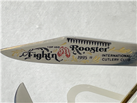 1995 FIGHT'N ROOSTER Mother of Pearl INTERNATIONAL CUTLERY CLUB II Whittler