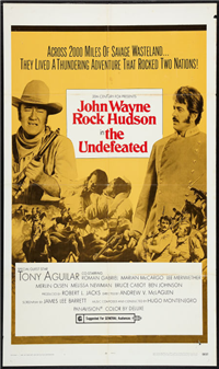 THE UNDEFEATED   Original American One Sheet   (20th Century Fox, 1969)