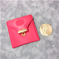 The First Step on the Moon 18KT Gold Eyewitness Pendant    (Franklin Mint, 1969)