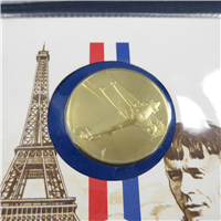 America-France Charles A. Lindbergh Commemorative Medal and First Day Cover Set (Franklin Mint, 1977)