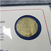 America-France Charles A. Lindbergh Commemorative Medal and First Day Cover Set (Franklin Mint, 1977)