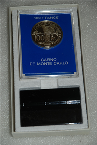 Franklin Mint  Official Casino de Monte Carlo 100 Francs Gaming Tokens