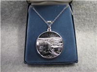 Viking I Landing On Mars Eyewitness Silver Pendant (Franklin Mint, 1976)