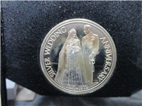 Royal Silver Wedding Anniversary Commemorative Medal 3 Coin Set (Franklin Mint, 1972)