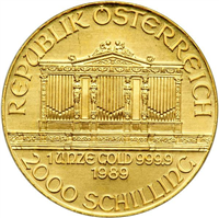 AUSTRIA 1991  2000 Schilling    Gold Coin KM 2990