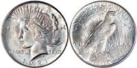 Melt price for common circulated Peace Dollars dated before 1936
