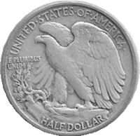Melt price for common Walking Liberty Half Dollars dated before 1948