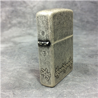 2005 Barbed Wire Wrap Around Silver Plate Zippo Lighter 100