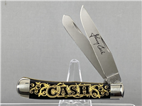 2010 Case 2254 SS Smooth Black Delrin Johnny Cash Trapper