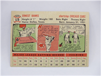 1956 Topps ERNIE BANKS Baseball Card  #15