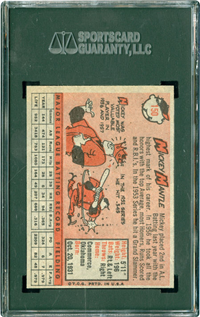 1958 Topps Baseball #150 MICKEY MANTLE (HALL-OF-FAME)