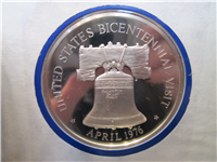 Official Bicentennial Visit Medal Honoring H. M. Carl XVI Gustaf, King of Sweden (Franklin Mint, 1976)