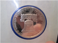 Official Bicentennial Visit Medal Honoring Yitzak Rabin, Prime Minister of Israel (Franklin Mint, 1976)