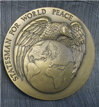 1971 Medallic Art Henry A. Kissinger Statesman Commemorative Bronze Medal 