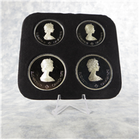 CANADA 1976 Montreal Olympics XXI 4 Coin Silver Proof Set Series V Water Sports