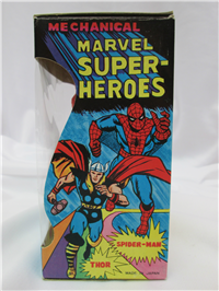 MECANICAL MARVEL SUPER-HEROES Spider-Man Wind Up Toy (Marx, 1968) 