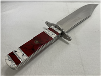 HEN & ROOSTER Spain HR 5033 MP/BD White & Blood Red Marble Bloodhound Bowie