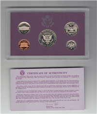 1990 Proof Set (purple box 5 coins)