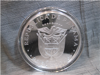 PANAMA 1980 20 Balboas Silver Proof KM 65