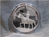 PANAMA 1980 20 Balboas Silver Proof KM 65