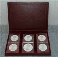 CAYMAN ISLANDS 1977  Silver Queens Collection Proof Set  KM PS12