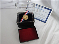 Official Bicentennial 14 KT Gold Medal (Danbury Mint, 1976)