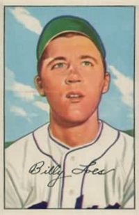 1952 Bowman Baseball Card #240 Billy Loes