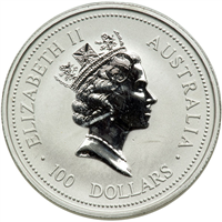 AUSTRALIAN 100 Dollars - 3rd Portrait Elizabeth II Platinum "Koala" (1 oz) 