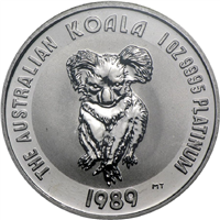 AUSTRALIAN 100 Dollars - 3rd Portrait Elizabeth II Platinum "Koala" (1 oz) 